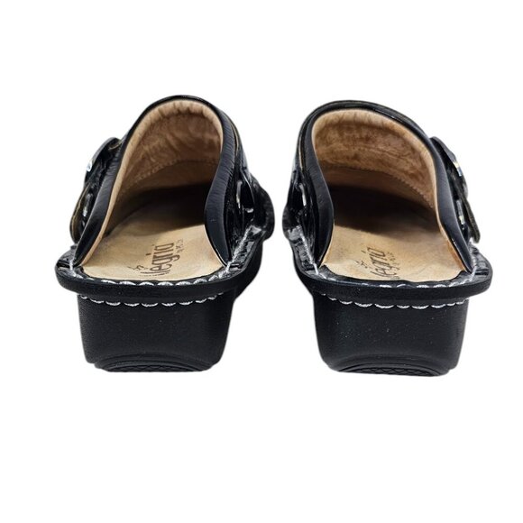 Alegria Womens Seville Leather Comfort Clogs, Mules, Slip On, Black 37/ US 7 - Picture 7 of 8